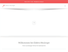 Tablet Screenshot of elektro-neulinger.at